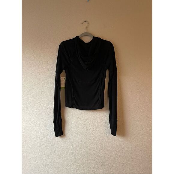 NWT free people movement ribbed cropped hoodie size small - Picture 3 of 7